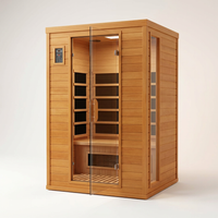 Andora 2-Person Low EMF FAR Infrared Sauna, Canadian Hemlock — Studio Shot