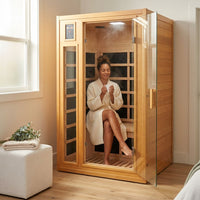 Andora 2-Person Low EMF FAR Infrared Sauna, Canadian Hemlock — Lifestyle