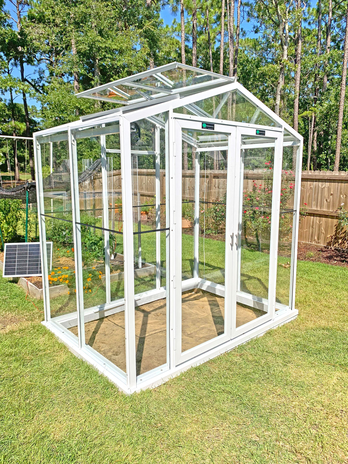 5' x 8' Sago Aluminum & Glass Greenhouse Kit